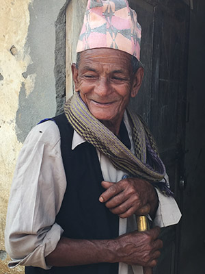 Man in Nepal goes to ADRA Clinic for Examination