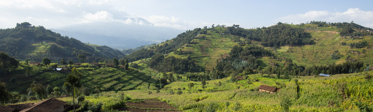 Beautiful Hillside Community in Rwanda