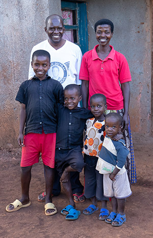 Rural Family in Rwanda